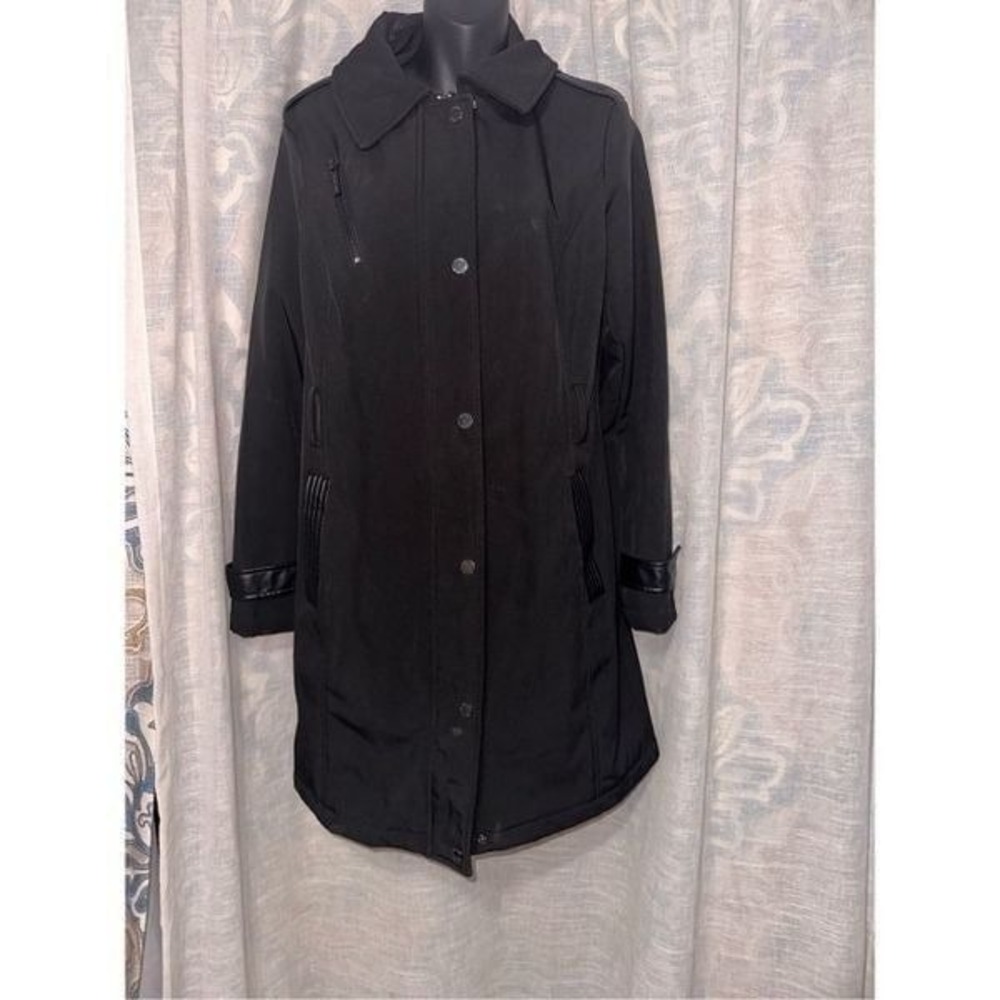 Michael Kor's Medium Jacket with zipper and buttons, no belted, three pockets, a